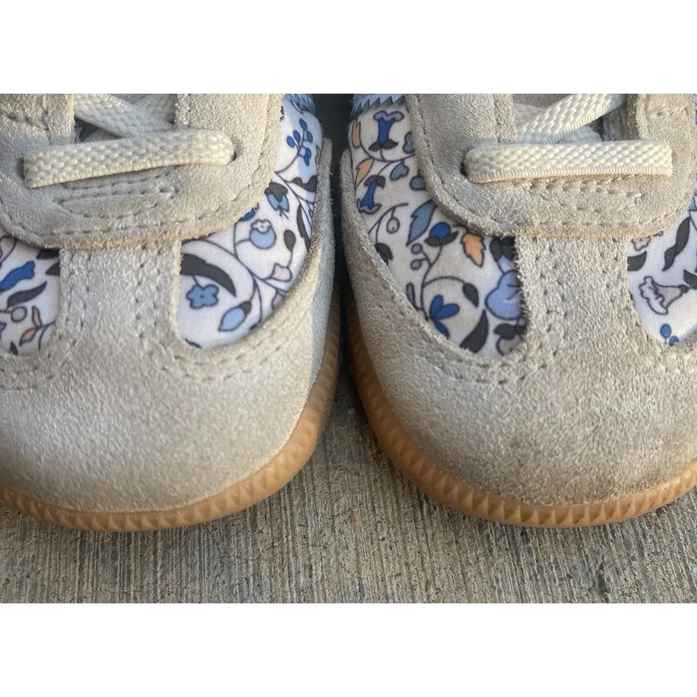 Adidas x Liberty of London Samba OG Girls Sneakers Blue Floral 9 Kids Collab